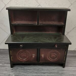 Vintage Boyds Bears Emily's Wooden Cupboard Kitchen Cabinet Accessory